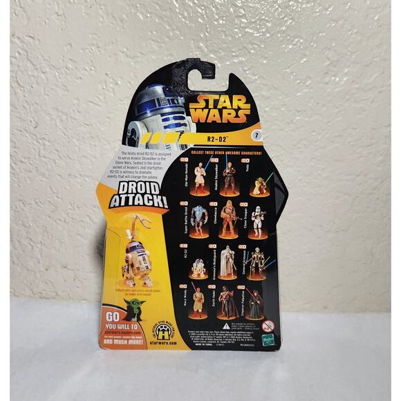 Star Wars Droid Attack R2-D2 Revenge Of The Sith Action Figure Hasbro 2005 New - Picture 8 of 8